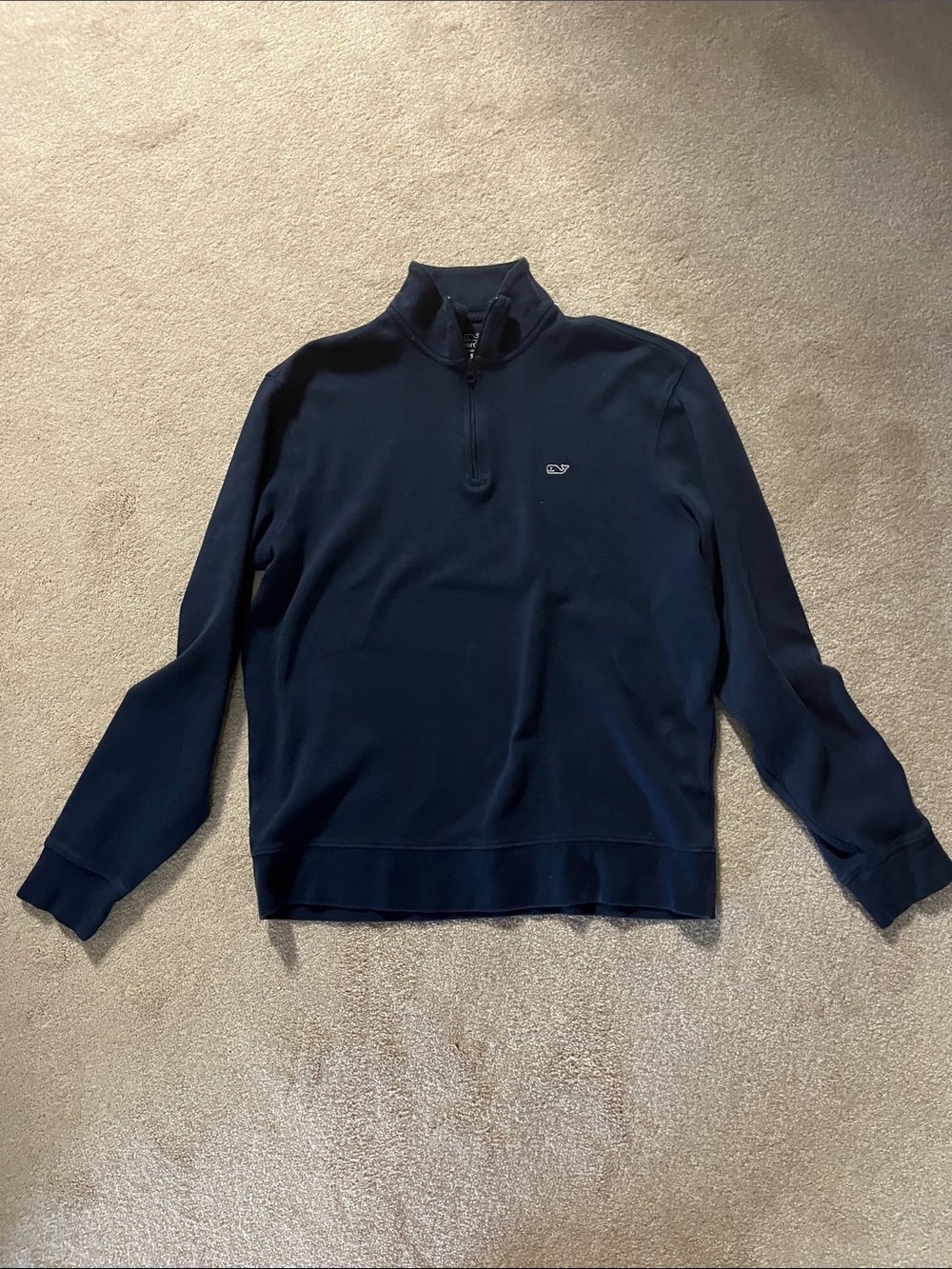 Vineyard Vines Navy Half-Zip Pullover Sweatshirt